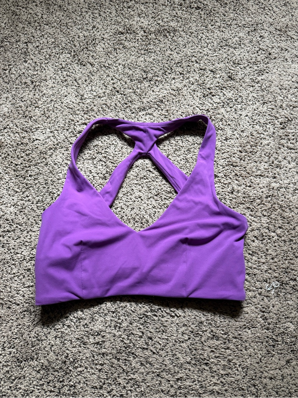 Alphalete Purple Crossback Sports Bra